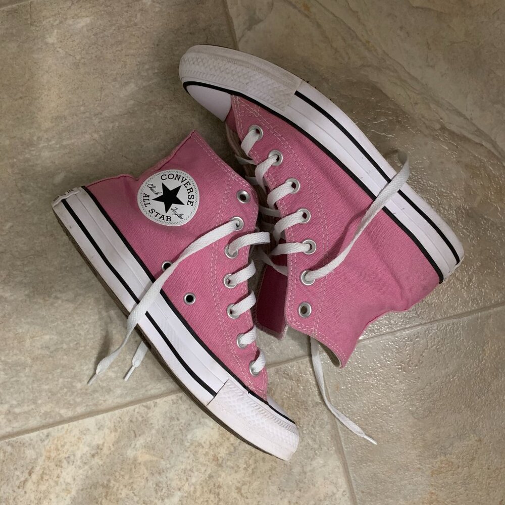 women's size 7 converse pink
